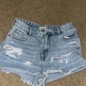 high waisted festival shorts